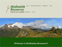Tablet Screenshot of meditationarticles.com